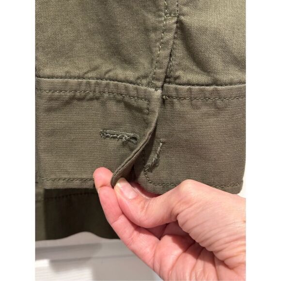 Kate Spade Broome Street Ruffle Trim & Velvet Bow Back Military Button Up Jacket - Picture 5 of 16